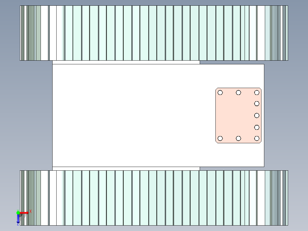 挖掘机履带1318213==35俯视图