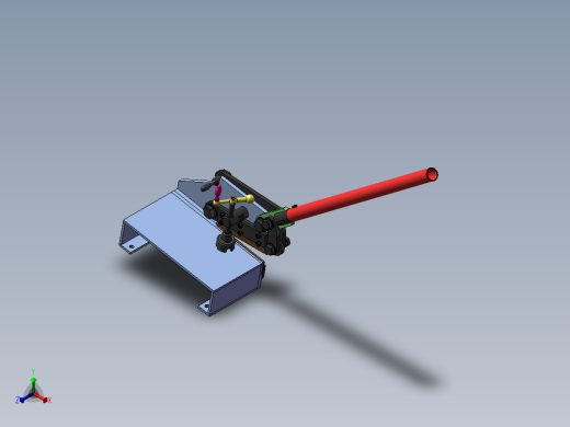 手动剪板机正等轴测缩略图