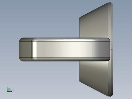 蝶形螺母-WING NUT M8 x 1.25mm Thread.STEP左视缩略图