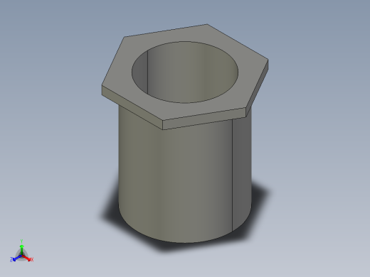 船舶管路系统SeaCor_ReducerBushing_SxSPIG_37J137101_0.75in x 0.5in正等轴测缩略图