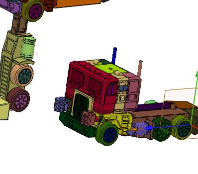 大卡车擎天柱机器人玩具