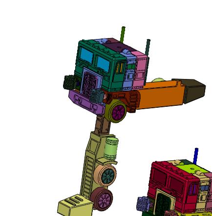 大卡车擎天柱机器人玩具