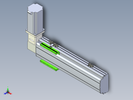 同步带滑台-半封闭B13-L90-S300-R-Z86-D3
