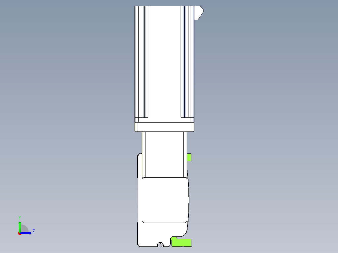 同步带滑台-半封闭B13-L90-S300-R-Z86-D3左视图