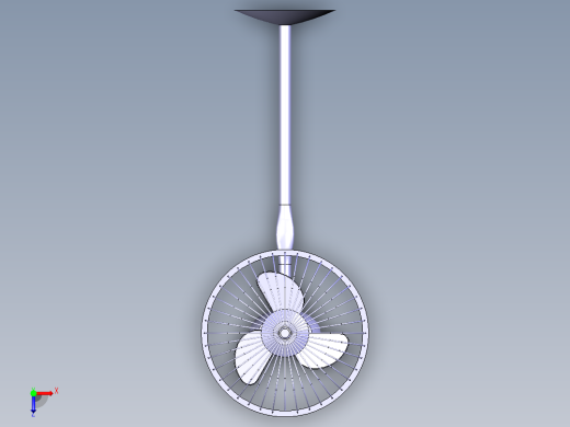 落地扇俯视缩略图