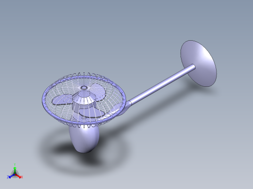 落地扇正等轴测缩略图