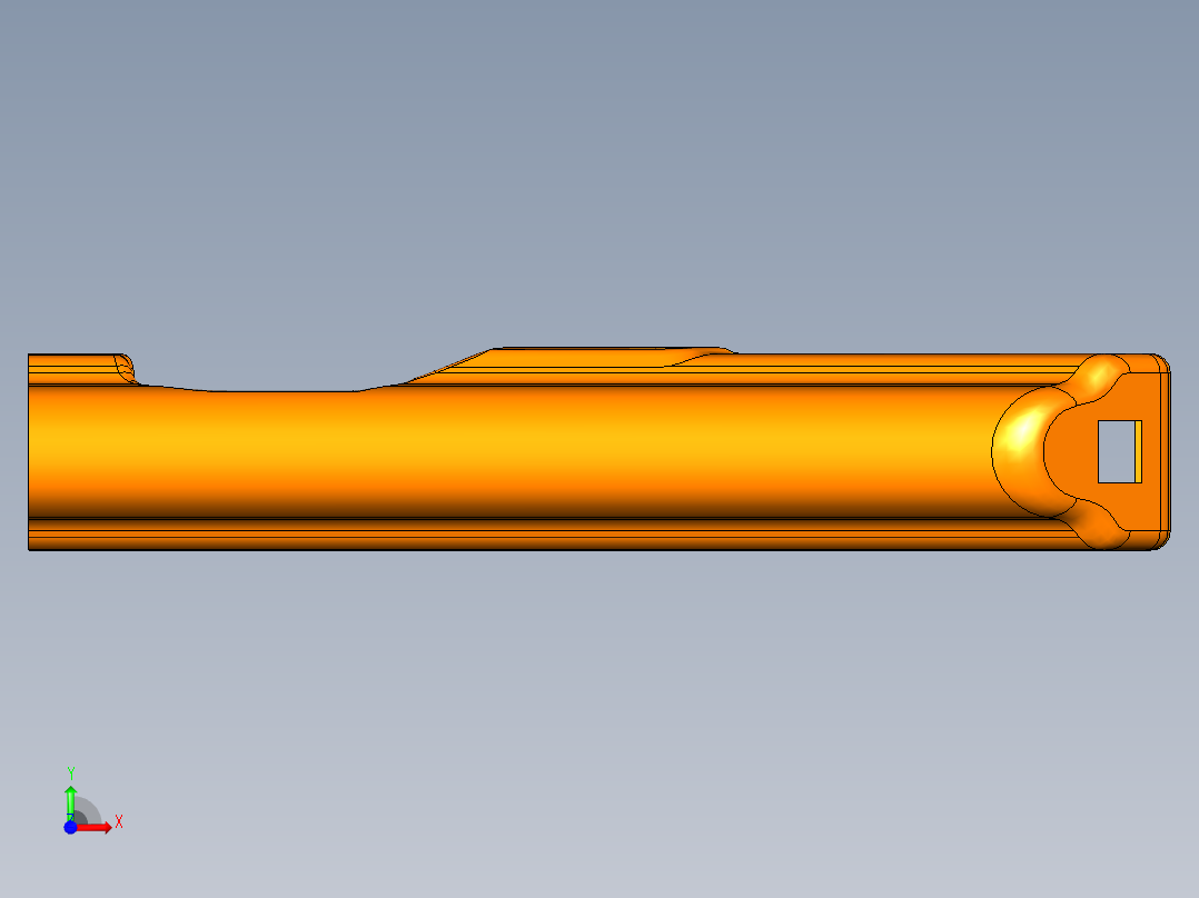 PP-19 Bizon 顶盖模型前视图
