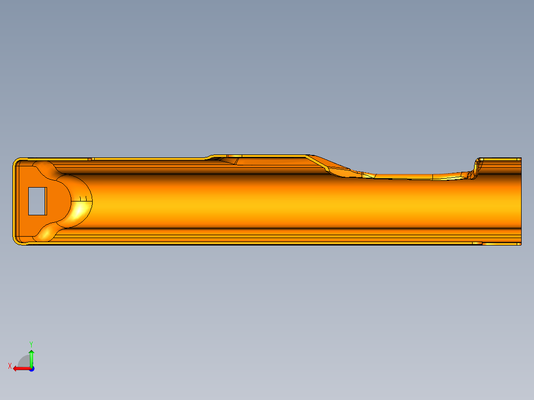 PP-19 Bizon 顶盖模型后视图