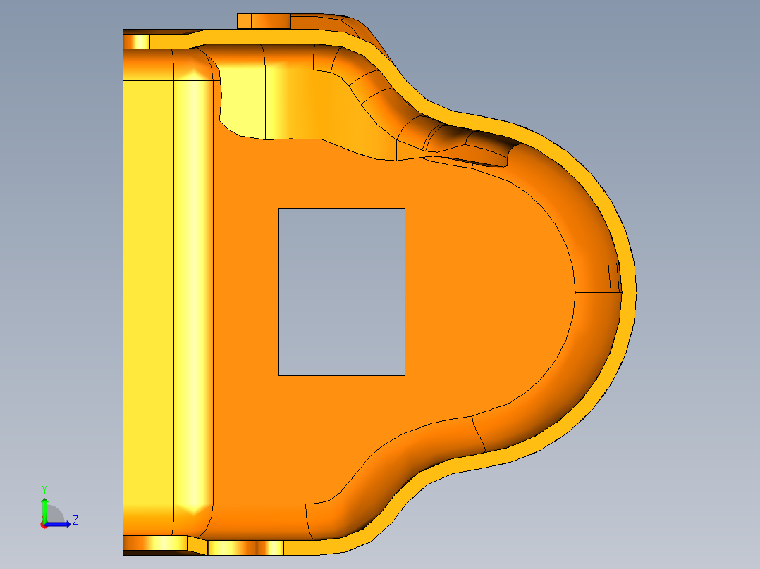 PP-19 Bizon 顶盖模型左视图
