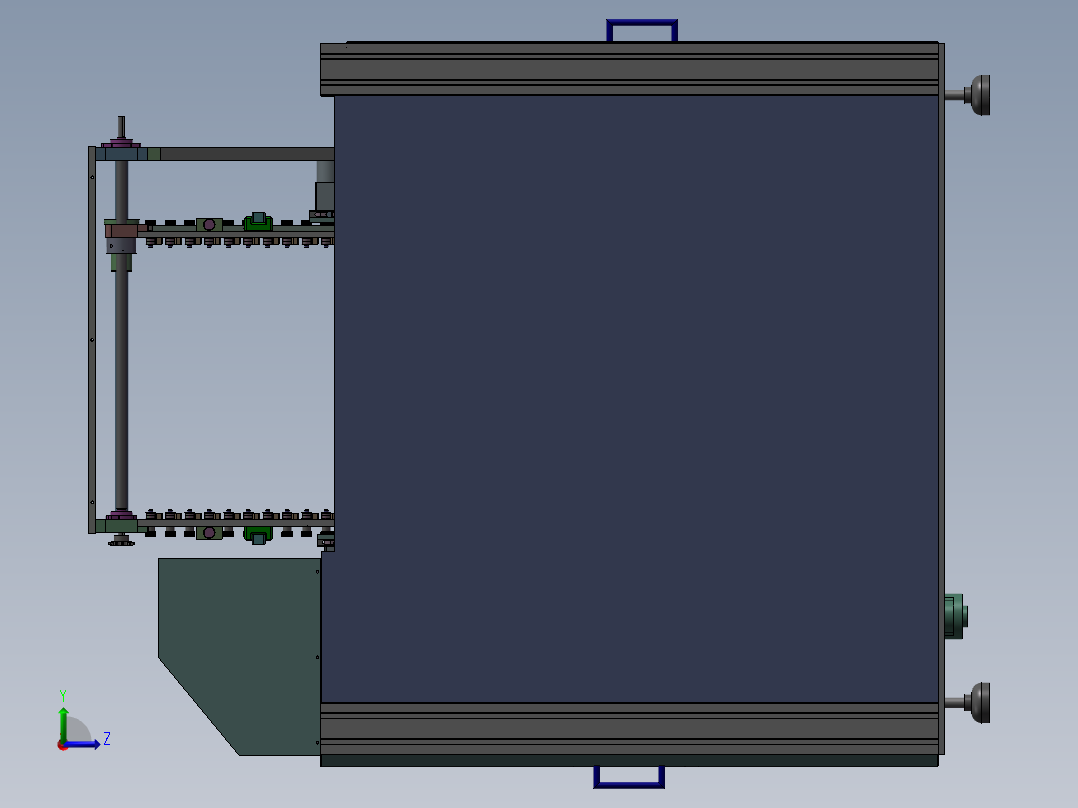 PCB板叠板机3D图纸 H804左视图