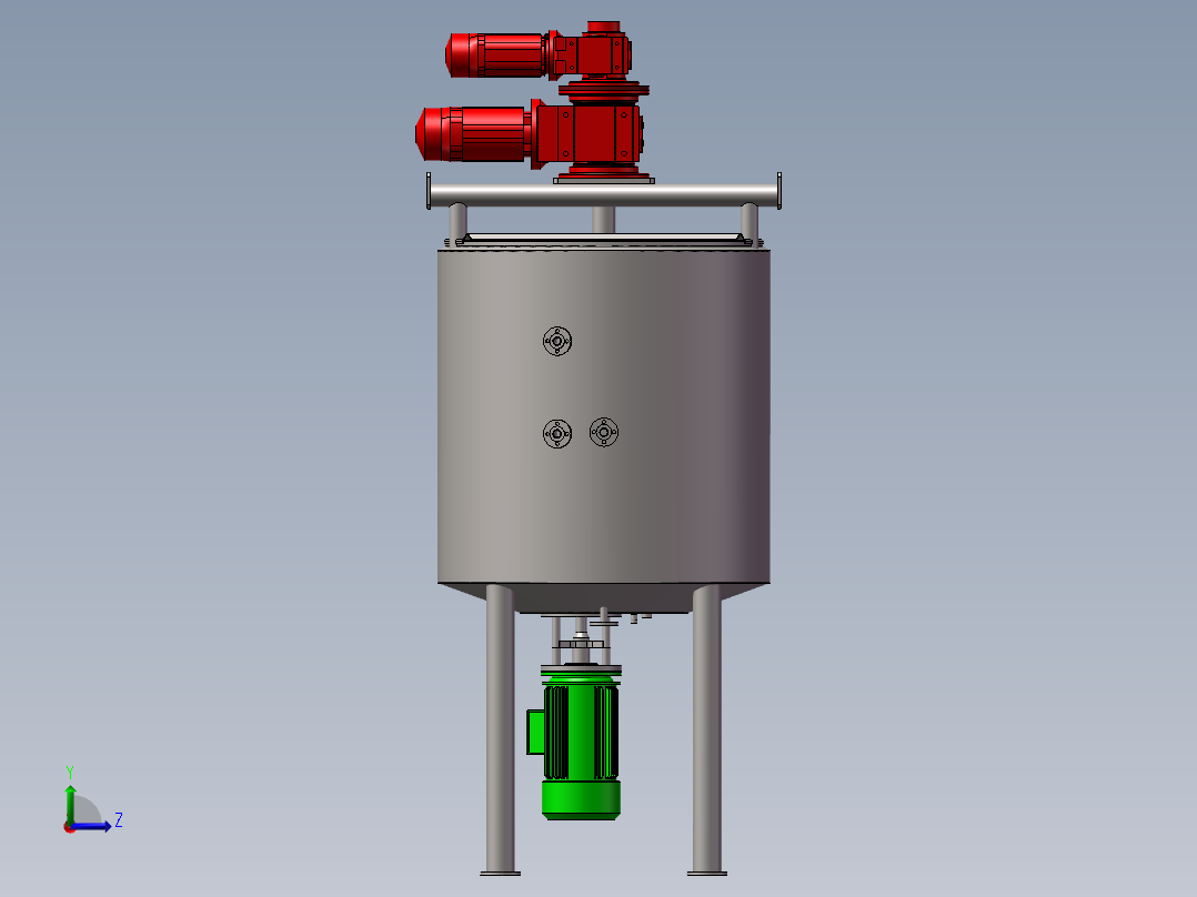 混料设备左视图