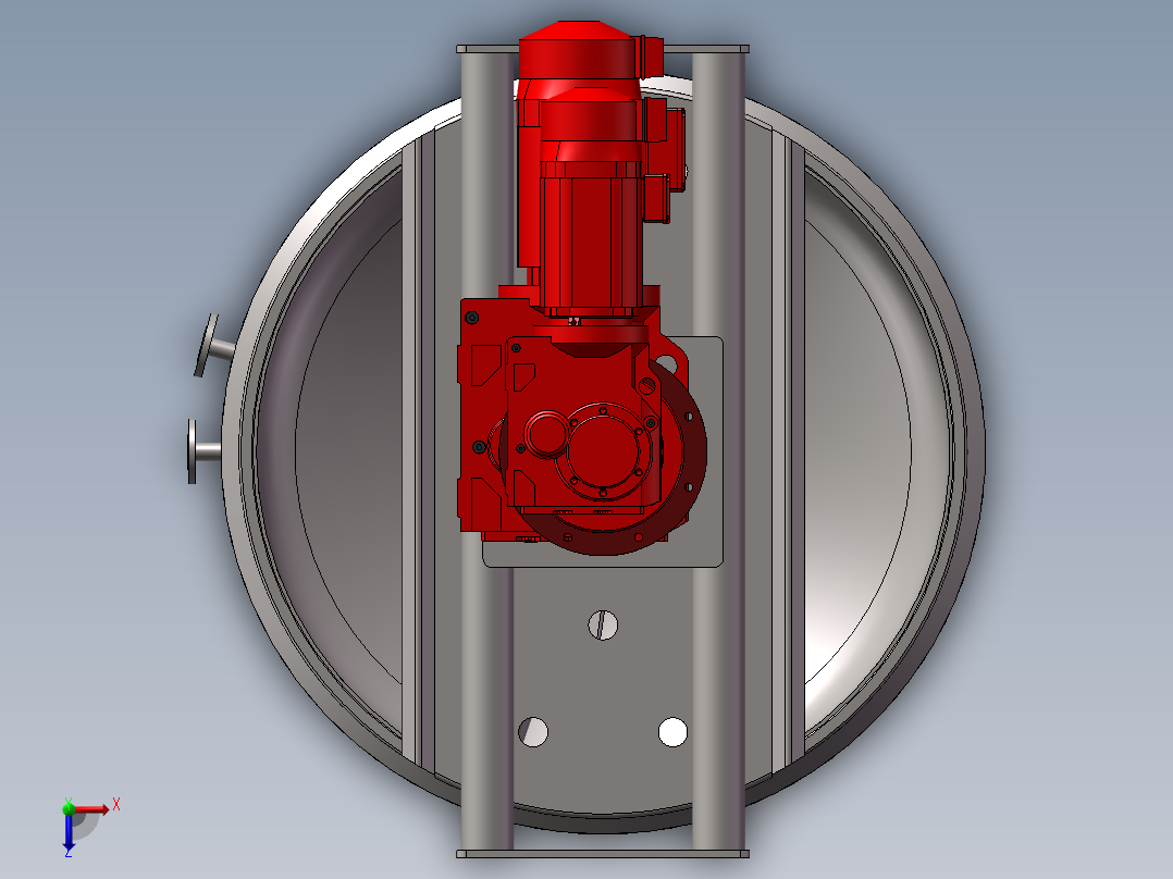 混料设备俯视图
