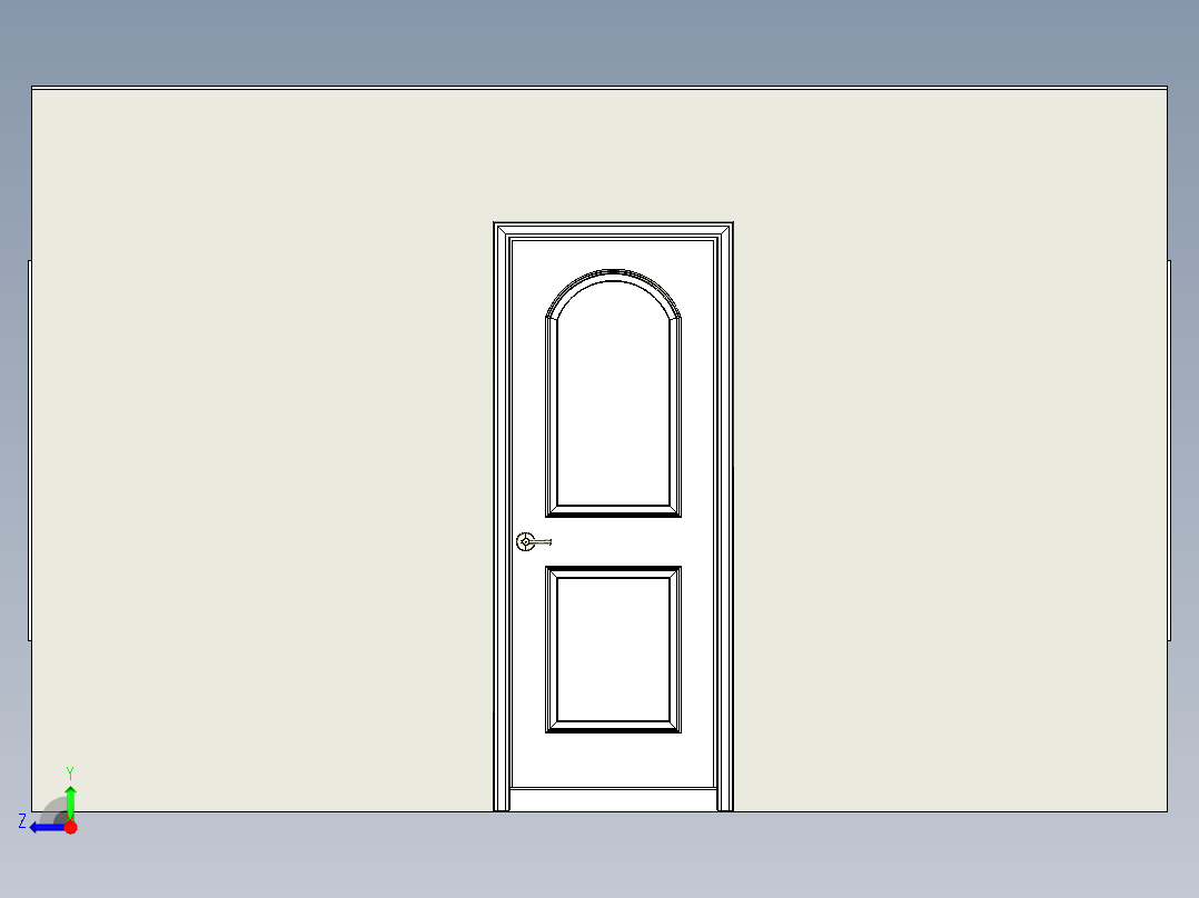 现代化办公空间右视图