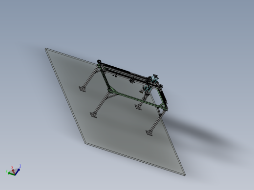 大型抓取桁架可调节间距sw22可编辑