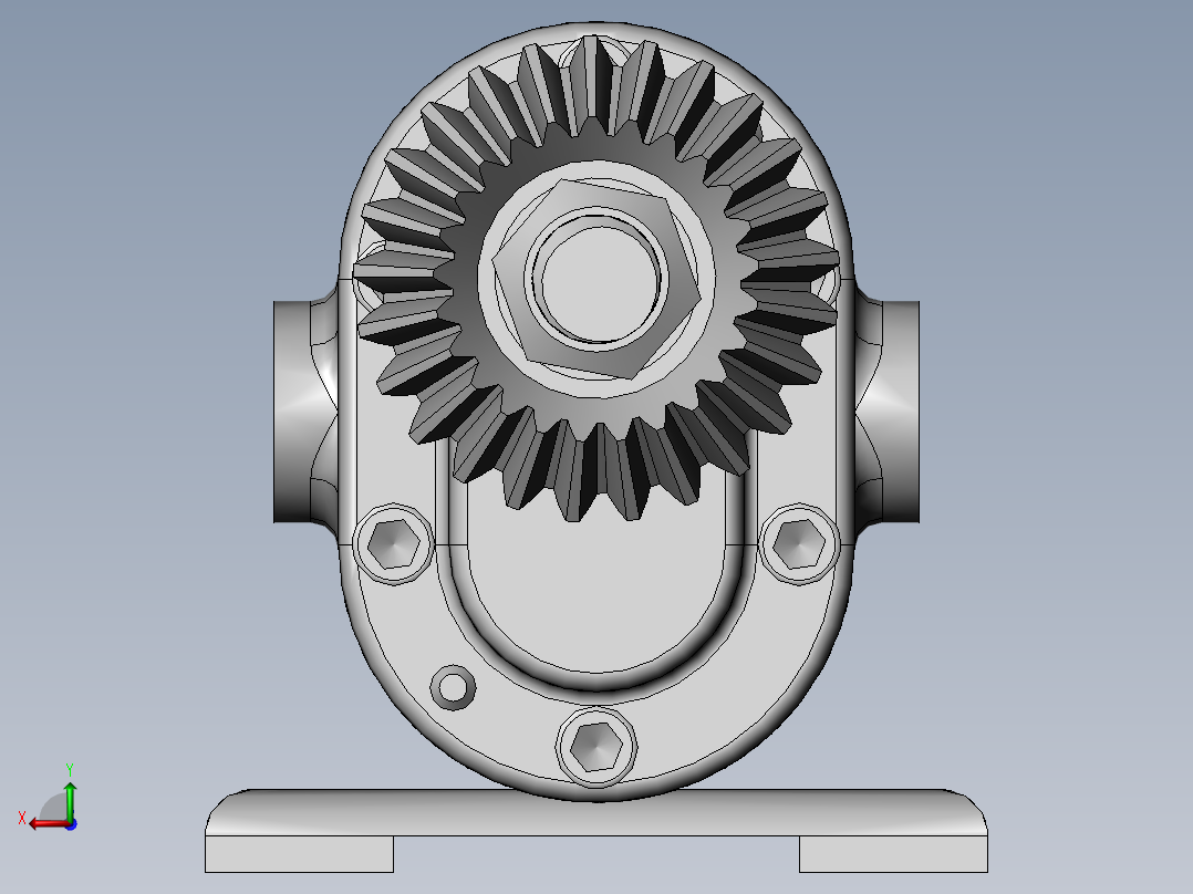 齿轮泵（sw11+爆炸图）后视图