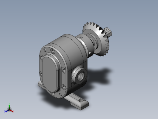 齿轮泵（sw11+爆炸图）正等轴测缩略图
