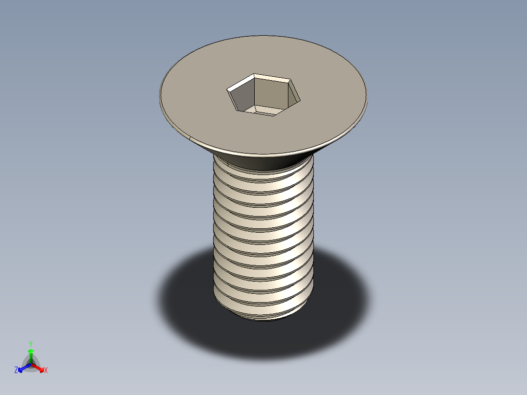 Screw_ISO_10642_M10x25_A2.STEP主视图