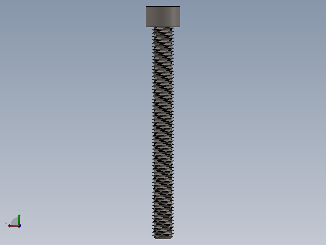 Screw_DIN_912_M8x80F_A2.SLDPRT公制内六角螺钉后视图