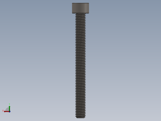 Screw_DIN_912_M8x80F_A2.SLDPRT公制内六角螺钉后视缩略图