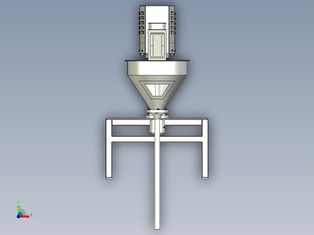 伺服螺旋填料前视图