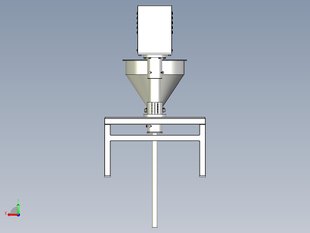 伺服螺旋填料后视图