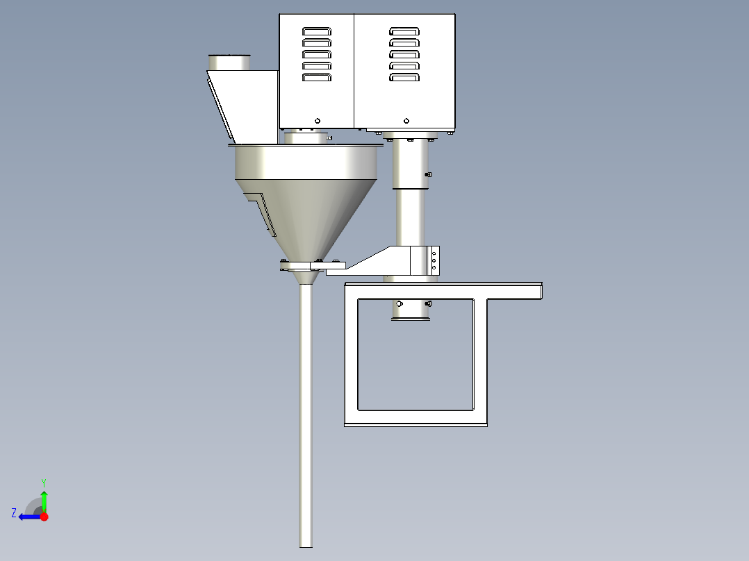伺服螺旋填料右视图