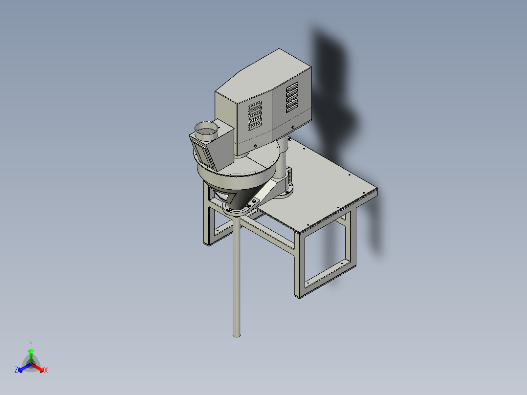 伺服螺旋填料正等轴测图