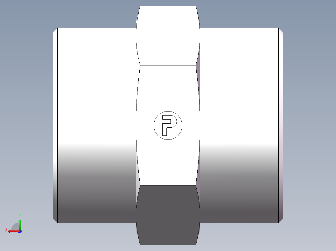 直通接头-G、1D-52后视图