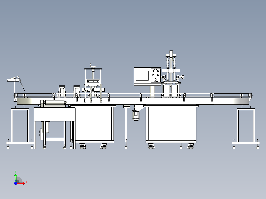 液体罐装线前视图