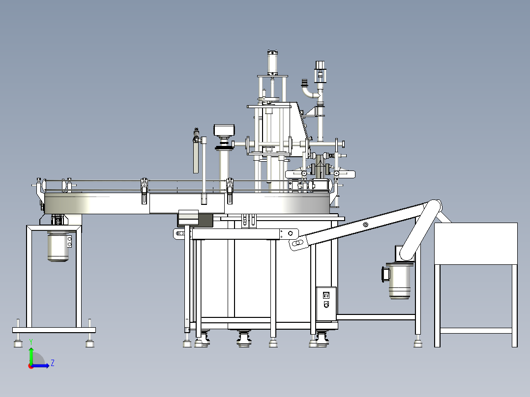 液体罐装线左视图