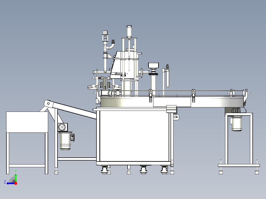 液体罐装线右视图