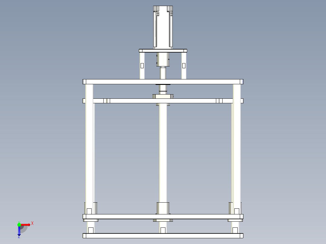 提升机构俯视图
