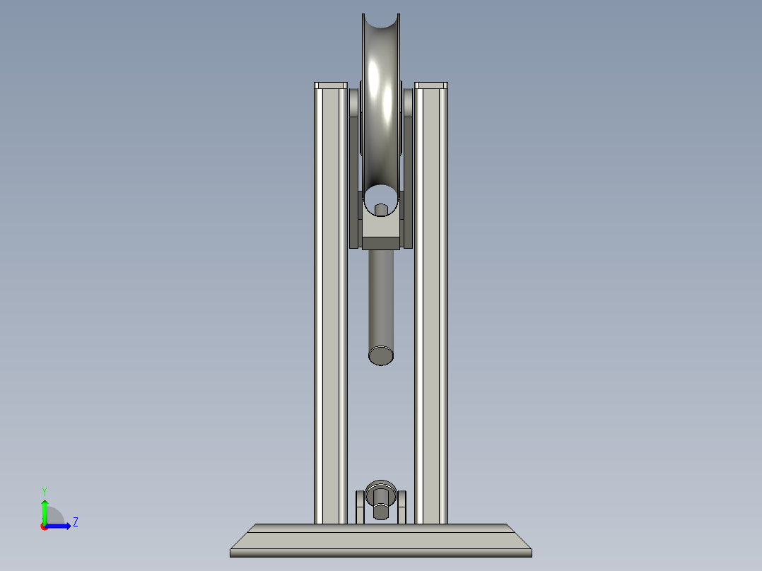 B3004062-立式管材弯曲机左视图