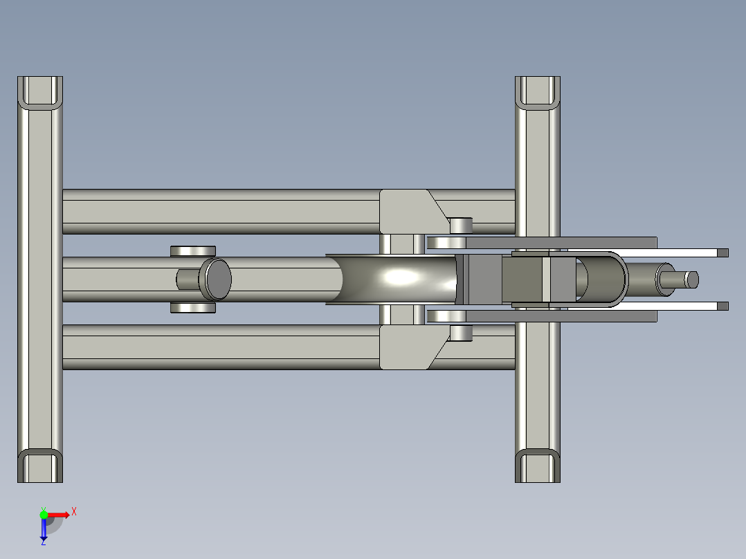 B3004062-立式管材弯曲机俯视图