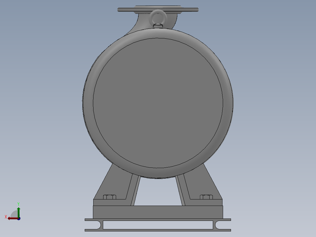ISW╱IHW系列管道离心泵[ISW80-200(I)]后视图