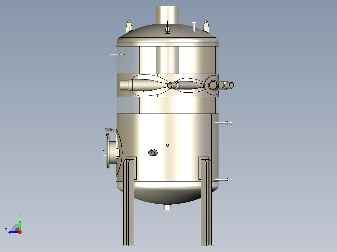 B3004074-压力容器右视图
