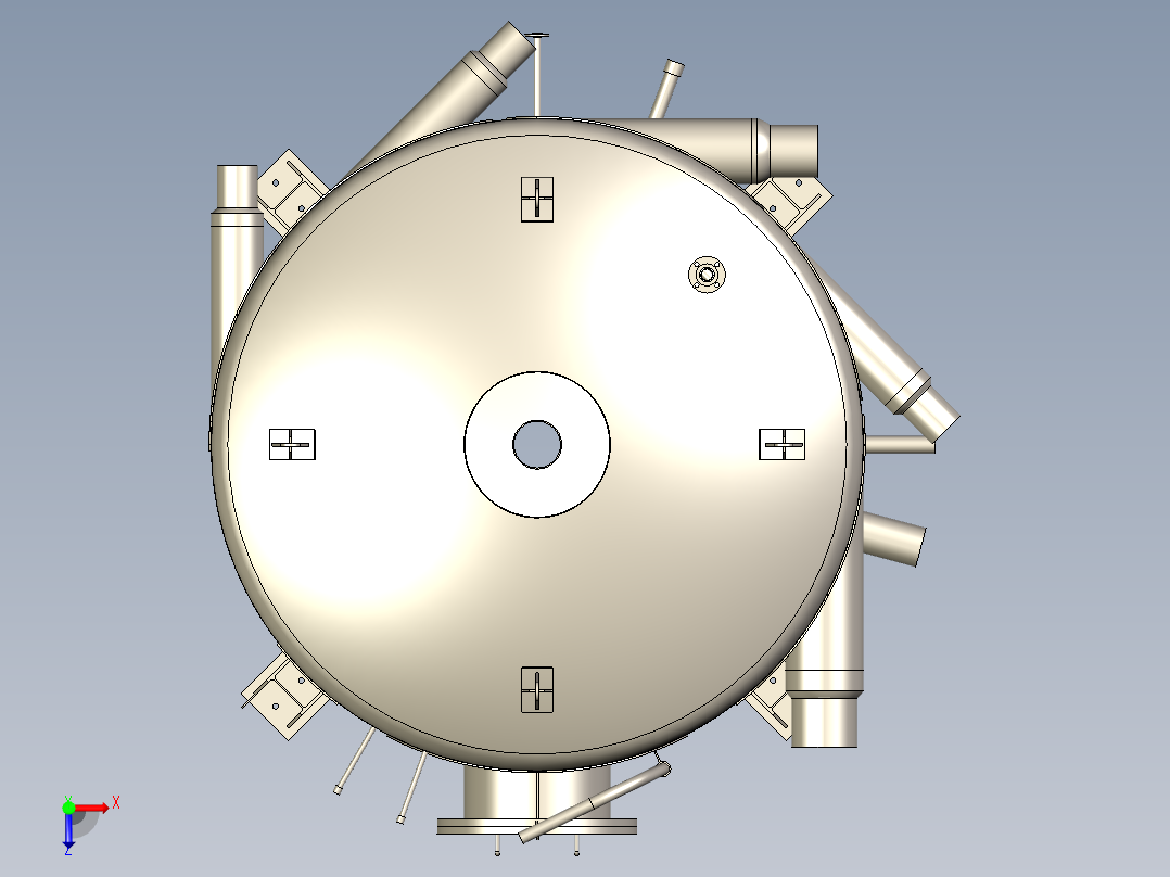 B3004074-压力容器俯视图