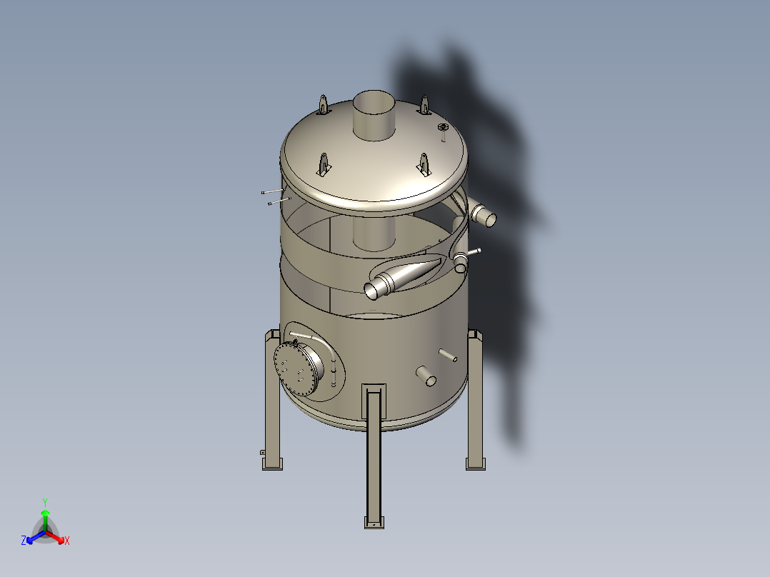 B3004074-压力容器正等轴测图