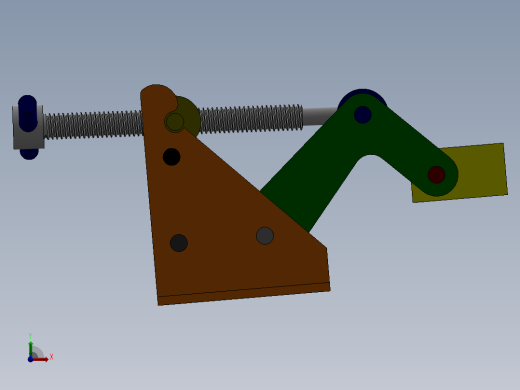 夹紧机构前视缩略图