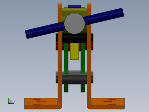 夹紧机构左视缩略图