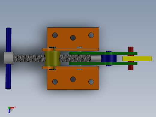 夹紧机构俯视缩略图