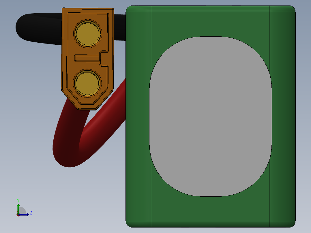 电池仓、电池(86)左视图