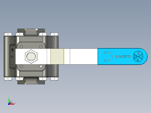 A0003192-Bonetti 2 DN50 球阀 全球阀门前视缩略图
