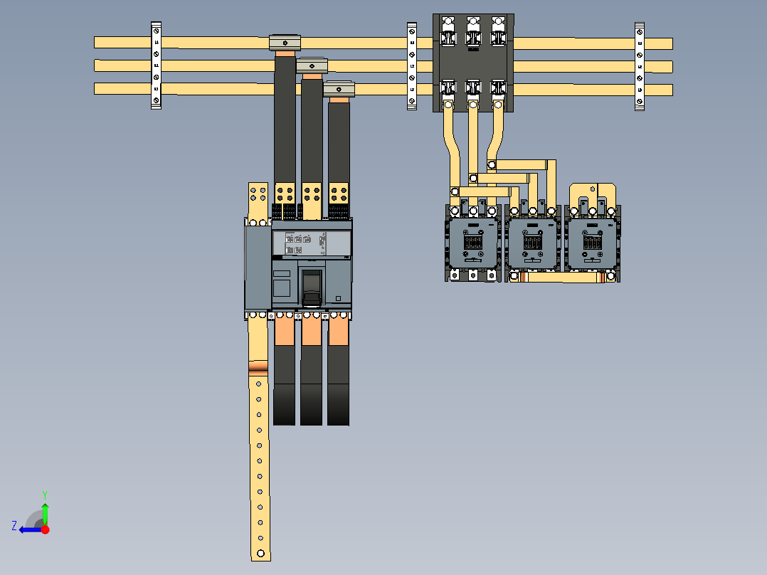 电力系统1600A右视图
