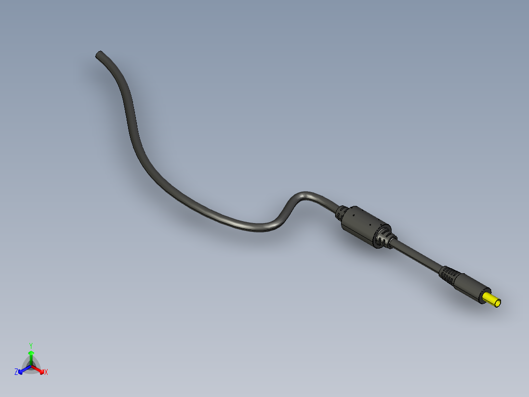 戴尔笔记本电脑充电器头11正等轴测图