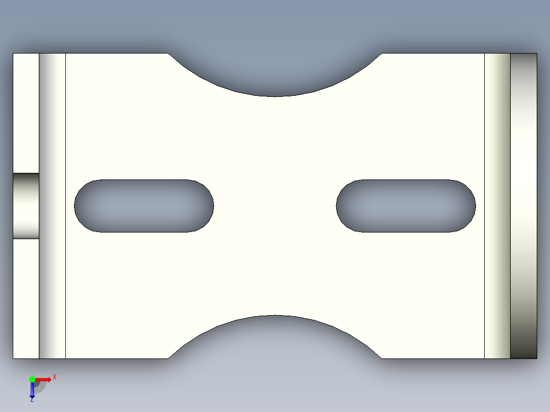 autodesk inventor零件课程13俯视图