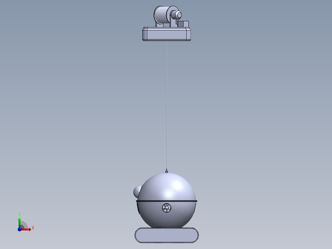 水下避障机器人前视图