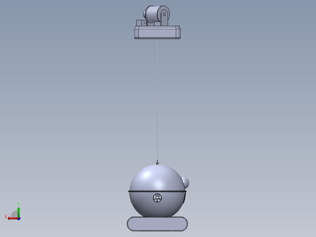 水下避障机器人后视图