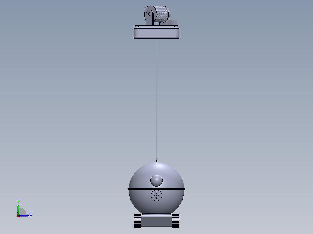 水下避障机器人左视图