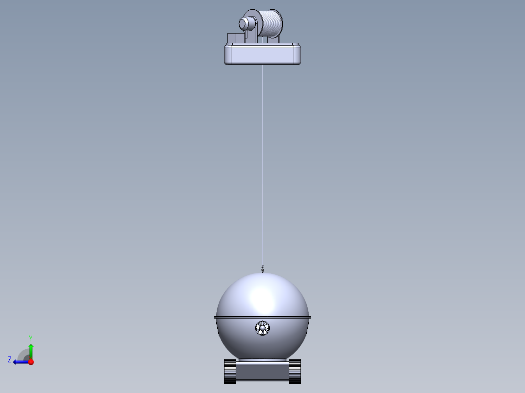 水下避障机器人右视图